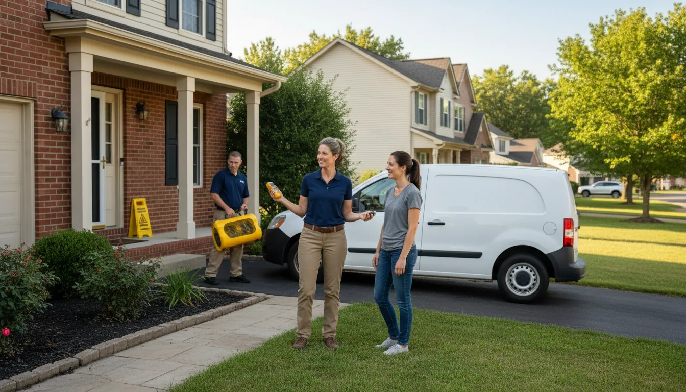 Water restoration image for Dehumidification And Cleanup Services in Mcgee, MO